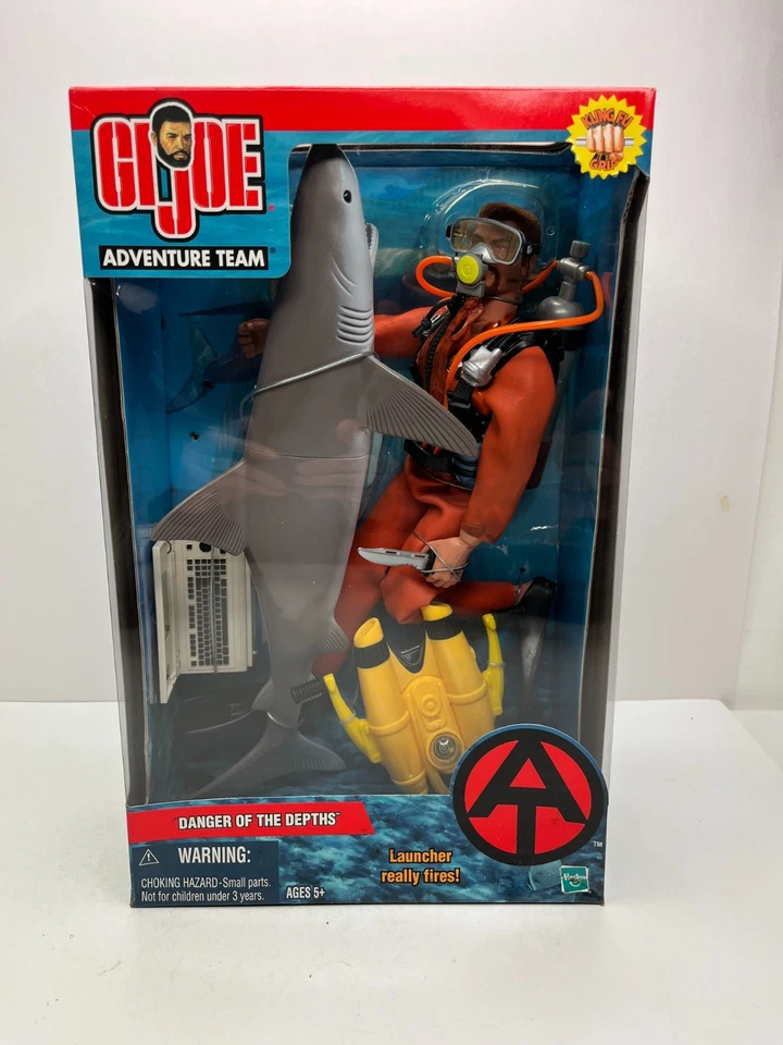 HASBRO G.I. JOE 2002 12" PELIGRO DE LAS PROFUNDIDADES BUZO FIGURA DE ACCIÓN NUEVO DAÑADO Foto 1 de 4
