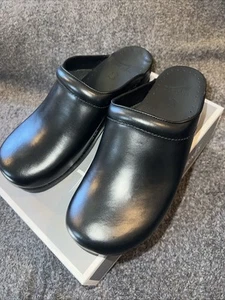 Zuecos profesionales Dansko Sonja Cabrio para mujer talla 10/EU40 cuero negro confort - Imagen 1 de 6