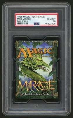 Magic The Gathering Mirage Booster Pack 1996 Magic The Gathering PSA 10 Foto 1 de 3