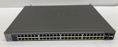 NetGear ProSafe GS752TP 48-Port Gigabit Ethernet Managed PoE- TESTED -No Bracket - Image 1 of 4