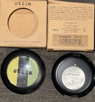2 PACK STILA eye shadow trio GOING GREEN NIB BX 20 - Image 1 of 3