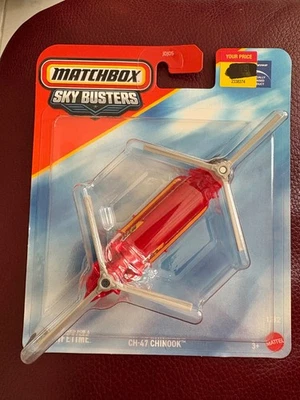 Matchbox Sky Busters CH-47 Chinook Mattel Diecast Foto 1 de 4