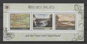 041 Österreich PM ME 3 Block Traun - Stadl Paura der Weg des Salzes ** - Imagen 1 de 1