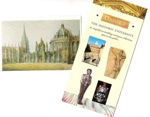 OXFORD UNIVERSITY England ~ Pair of Vintage Postcards + Brochure ~ FREE SHIP - Picture 1 of 3