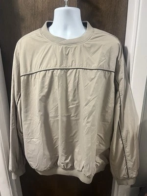 Pullover reversible de cuña para golf rompevientos chaqueta de lluvia tostado/azul marino para hombre XL Foto 1 de 4