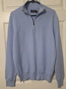 Neu mit Etikett Gr. S Polo Ralph Lauren strukturierter Herrenpullover mit 1/4-Reißverschluss UVP $ 138 - Bild 1 von 10