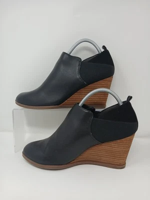Dr Scholls Be Energized Wedge Bootie Women's Sz US 11 Black Slip-On Closed-Toe - Image 1 of 4