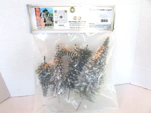 Grand Central Scenery Snow Covered Pine Trees Assorted 7 pc 3-9"H New PR - Picture 1 of 5