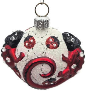 Patricia Breen Ornament für James zweimal Marienkäfer Chamäleon Frühling Weihnachten - Bild 1 von 8