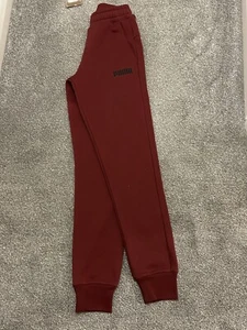 Puma mens burgundy joggers XS - Picture 1 of 7
