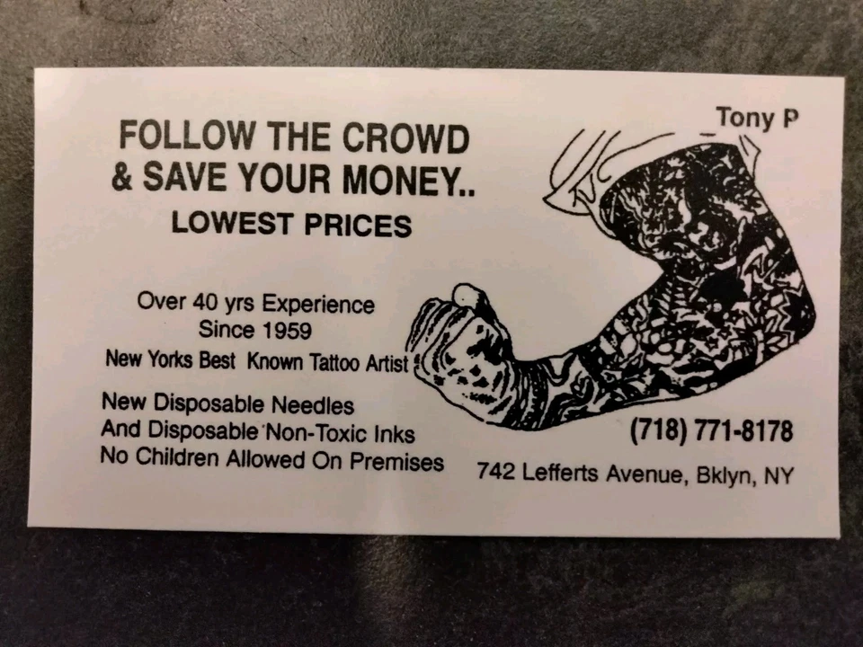 Tarjeta de visita original Tony Polito 2  Foto 1 de 1