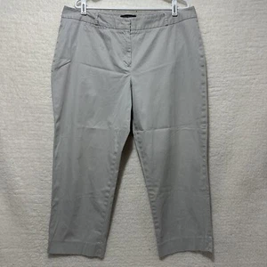 Talbots Signature Light Gray Capri Pants Womens Size 16 - Picture 1 of 15