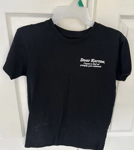 Dear Karma I Have A List Of People You Missed Tee Women S Black Brisco Brands - Picture 1 of 3