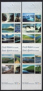 Canada Stamps Unfolded strip of 5, Fresh Waters of Canada,#1855i-1854i MNH - Picture 1 of 1