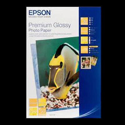 EPSON PREMIUM GLOSSY PHOTO PAPER 6x4" (16x10cm) 50 SHTS  S041729 - Image 1 of 2