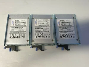 IBM 400-GB 6G 2.5 MLC Ent SAS SSD P/N 49Y6153 / FRU 49Y6150 Lot of 3 - Picture 1 of 5