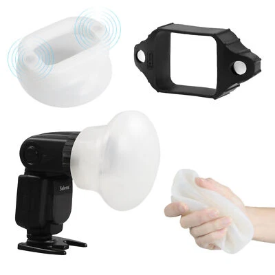 Selens Magnetic Silicone Sphere Flash Diffuser Speedlite Light Modifier Band - Image 1 of 4
