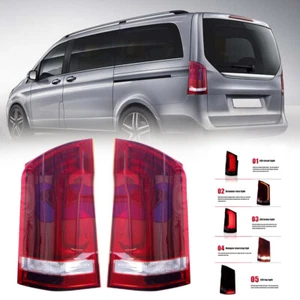 Pair LED Dynamic Rear Tail Light Brake Lamps For Mercedes-Benz Vito W447 2015-22 - Picture 1 of 22