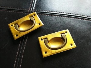 Antique Pressed Brass Handles - Picture 1 of 8