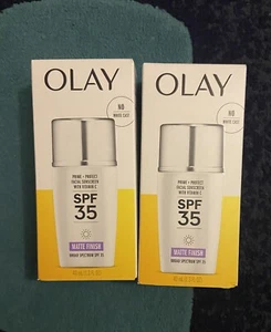 Olay Prime Protect Sunscreen Matte Finish Vitamin C SPF 35 EXP 11/25 #270-2pk - Picture 1 of 7