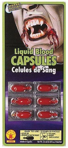 Cápsulas de sangre de vampiro - Maquillaje teatral - Accesorios de disfraz Foto 1 de 1