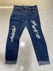 WILD FABLE Jeans Women's High Rise Skinny Distressed Ripped Denim ~ Size 8 - Picture 1 of 11