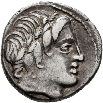 Roman Republic Anonymous AR Denarius Apollo & Jupiter in Quadriga  - Image 1 of 4