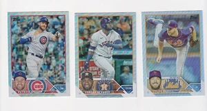 2023 TOPPS SERIES 1 BASEBALL RAINBOW FOIL PARALLEL 3 CARD LOT - Bild 1 von 8