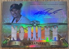 Nomar GARCIAPARRA 2013 Topps Triple Threads Jersey & Bat Relic AUTO #TTAR-NG 3/9