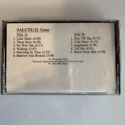 21 Guns Salute (Cassette) New Sealed Advanced Promo - Image 1 of 2