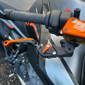 KTM 790 Duke 2018-2025 | Adjustable Clutch Brake Lever Set Black/Orange - Picture 1 of 8