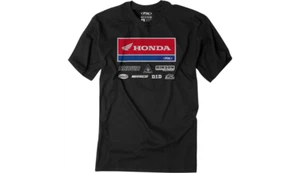 NEW FACTORY EFFEX Honda 21 Racewear T-Shirt-Black-ALL SIZES-MOTORCYCLE/OFFROAD - Picture 1 of 2