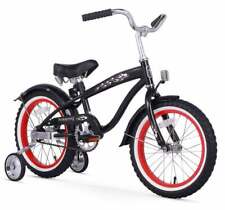 16" Boy's Beach Cruiser Bike Black w/Red Wheels Firmstrong Bikes