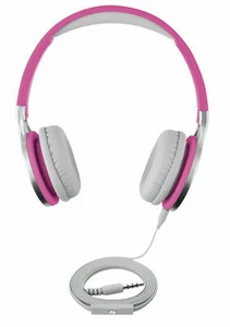 ISY IHP-1600-PI, On-ear Kopfhörer, geschlossen, kabelgebunden, 1.2 m Kabel, Pink - Bild 1 von 4