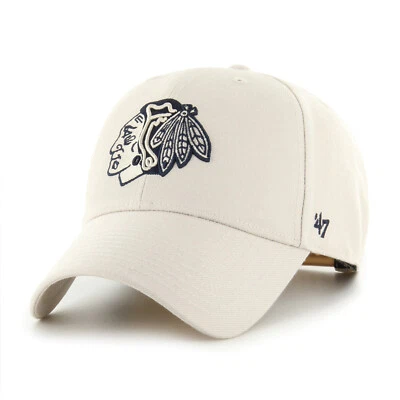 '47 NHL Chicago Blackhawks Cap Basecap Baseballcap MVP Bone Kappe 196895641425