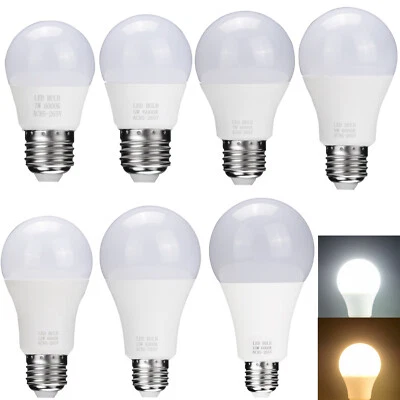 E27 LED Globe Bulb Light 3W 5W 7W 9W 12W 15W 18W White Energy Saving Lamp 240V H - Image 1 of 4