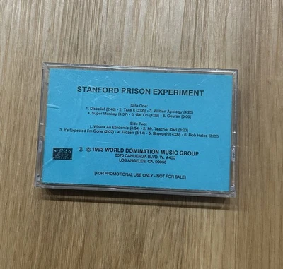 RARE Punk Rock Noise ADVANCE Casette Tape Promo  STANFORD PRISON EXPERIMENT NM* - Image 1 of 4