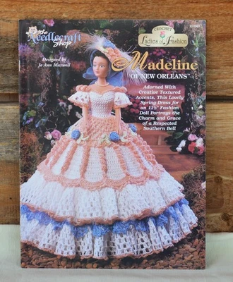 Needlecraft Crochet Ladies of Fashion Madeline of New Orleans Doll Gown #972507 - Image 1 of 4