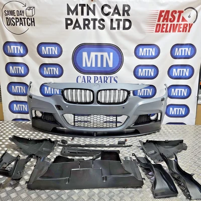Front Bumper For BMW 3 Series 11-19 F30 F31 M Sport Splitter Kidney Grill Fogs - Image 1 of 4