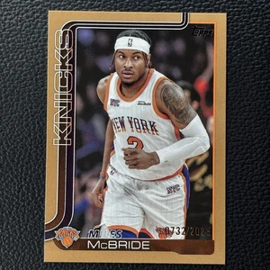 2025-26 Topps Basketball Miles McBride Gold Parallel #’d /2025 New York Knicks - Picture 1 of 2