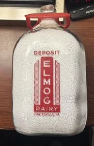 Elmog Dairy Milk Bottle, Coatsville, Pennsylvania, Gallon - Picture 1 of 8