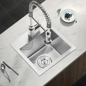 18x18" Nano Drop in Einzelschüssel Bar Spüle Aufsatz Küchenspüle mit Zubehör - Bild 1 von 8