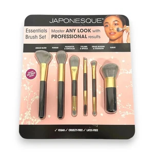 Japonesque Essential Brush Geschenkset 6-teilig komplettes Make-up Pinsel Set - Bild 1 von 2