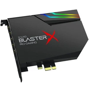 Creative Sound BlasterX AE-5 Plus Hi-Res - Gaming Soundkarte -DAC -RGB - schwarz - Photo 1/2