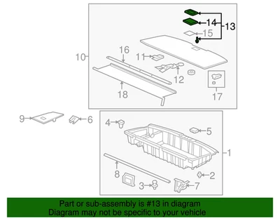 Manija de bloqueo de tapa de piso de carga trasera genuina Honda Pilot 2010-2015 OEM 84529SZAA10ZB Foto 1 de 3