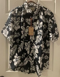 Wetterfestes Vintage Navy Tropical Button Down Hemd für Herren Größe XXL Neu mit Etikett - Bild 1 von 3