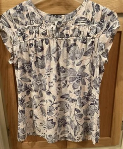 Blusa Pullover Croft & Barrow Azul Naranja Blanco Talla M - Imagen 1 de 5