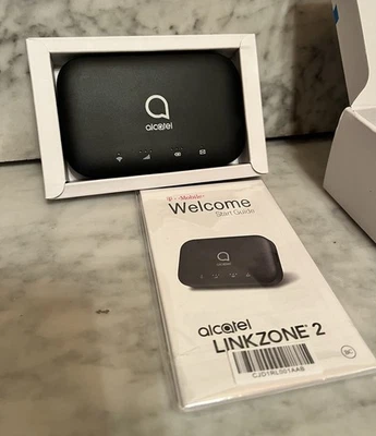 Punto de acceso Wi-Fi móvil Alcatel LINKZONE 2 (MW43) 4G LTE - negro (desbloqueado) Foto 1 de 4