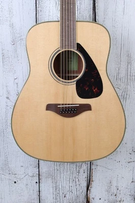 Yamaha FG820-12 Dreadnought 12 String Acoustic Guitar Solid Spruce Top Natural - Image 1 of 4
