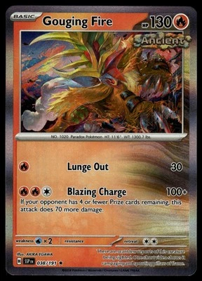 2024 Pokemon Deck Exclusives #038/191 Gouging Fire Rare - Image 1 of 2